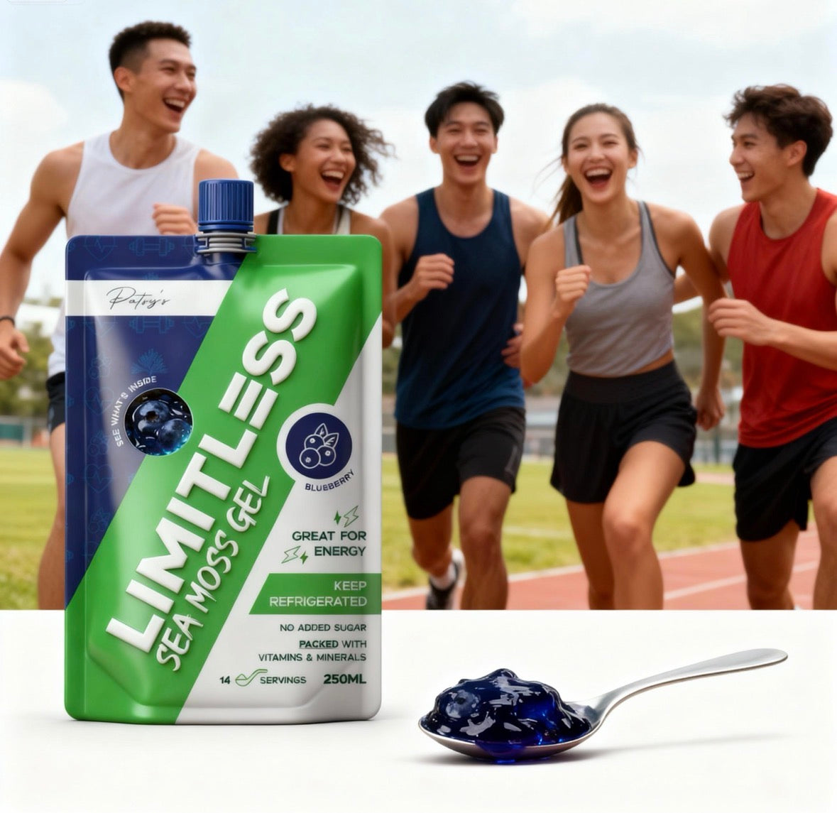 Limitless - Blueberry Sea Moss Gel 250ml