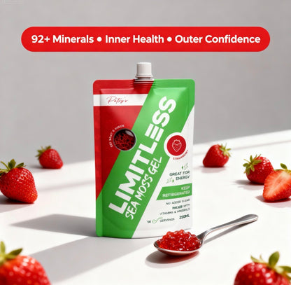 Limitless - Strawberry Sea Moss Gel 250ml