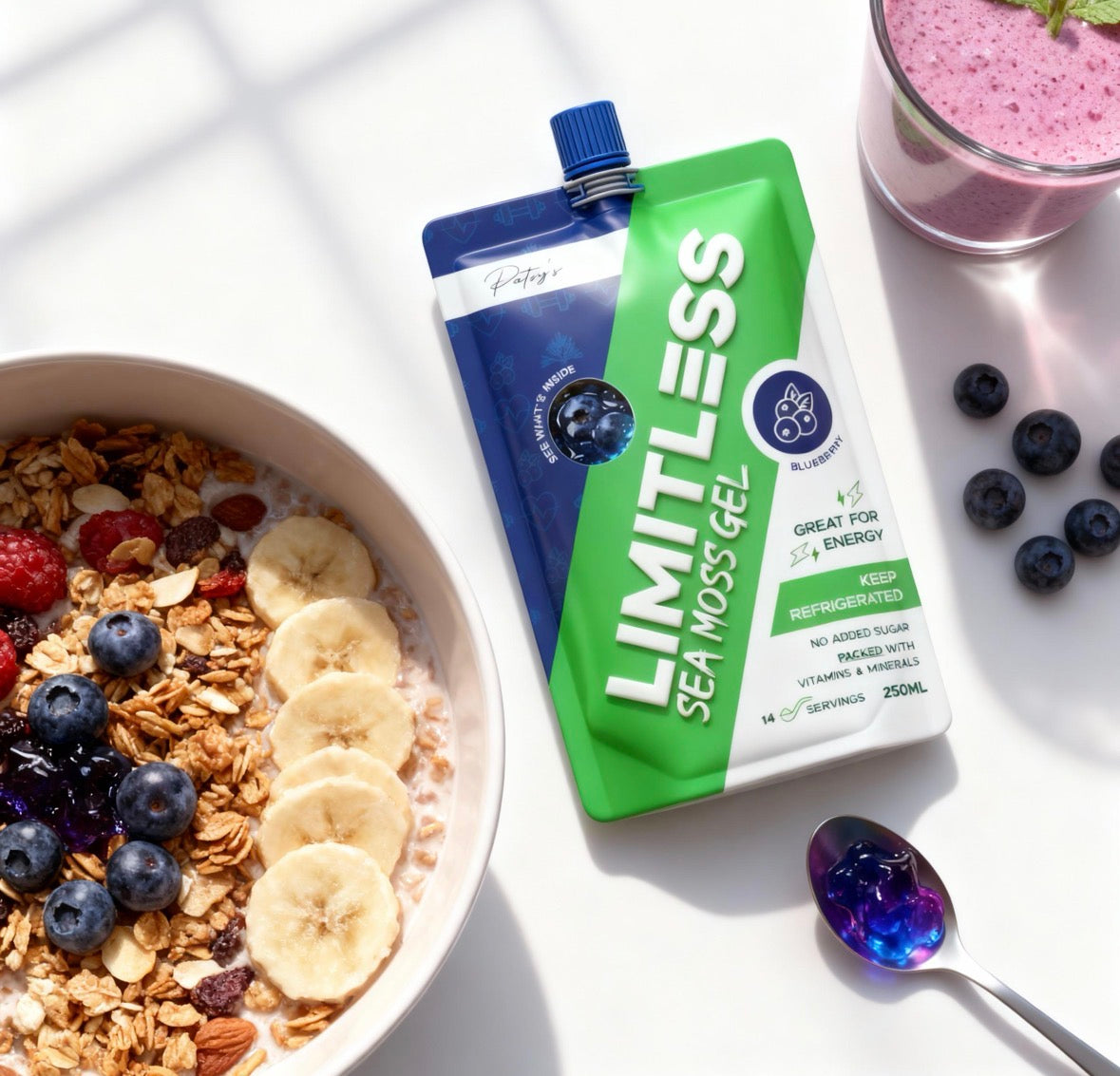 Limitless - Blueberry Sea Moss Gel 250ml